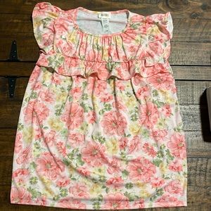 NWOT Bibi short sleeve floral colored  shirt. Size small.